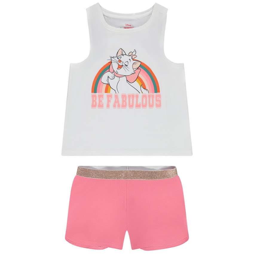 Pyjama court 2 pièces en jersey print Marie Disney fille