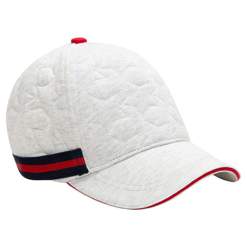Casquette en molleton à étoiles en relief et bande contrastée 