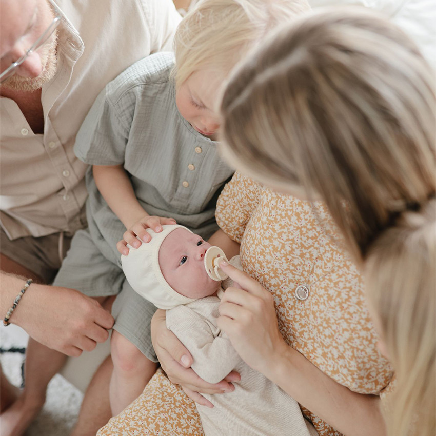 Lot de 2 sucettes latex T1 Rope cream/sepia 