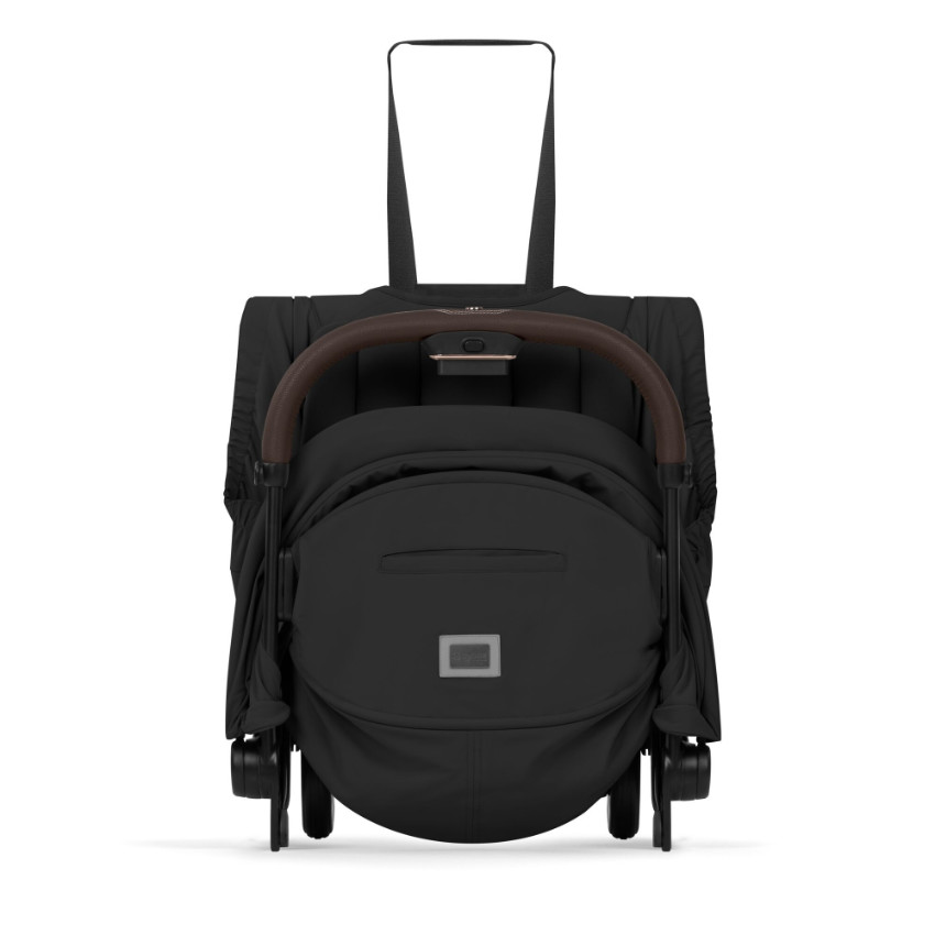 Poussette ultra-compacte Coya 2026 + Nacelle Lux - Rosegold / Sepia Black 