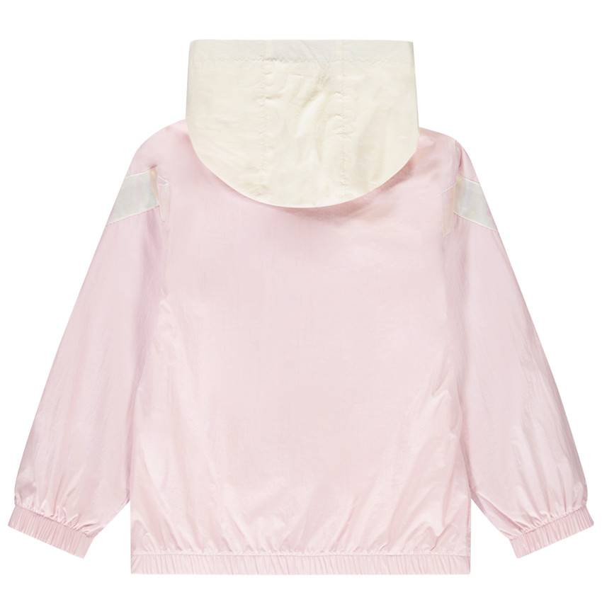 Coupe-vent en toile froissée effet color block pour fille 