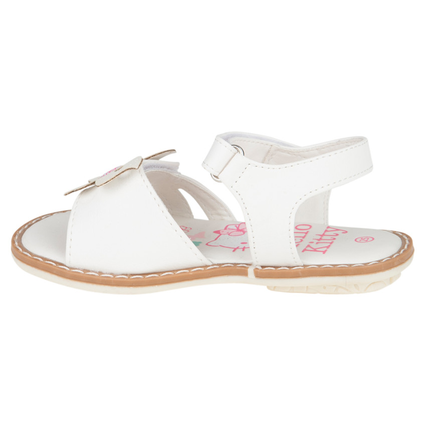 Nu-pieds Hello Kitty avec bride à scratch et patch fantaisie  