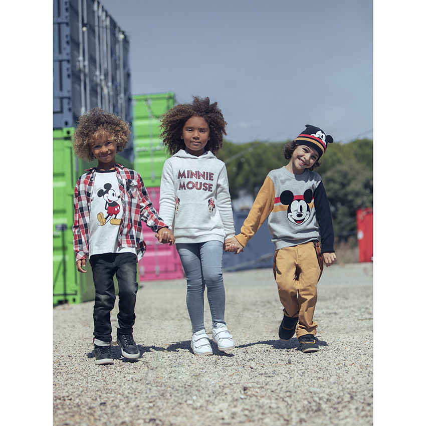 Sweat a capuche en molleton print Minnie Disney pour enfant fille