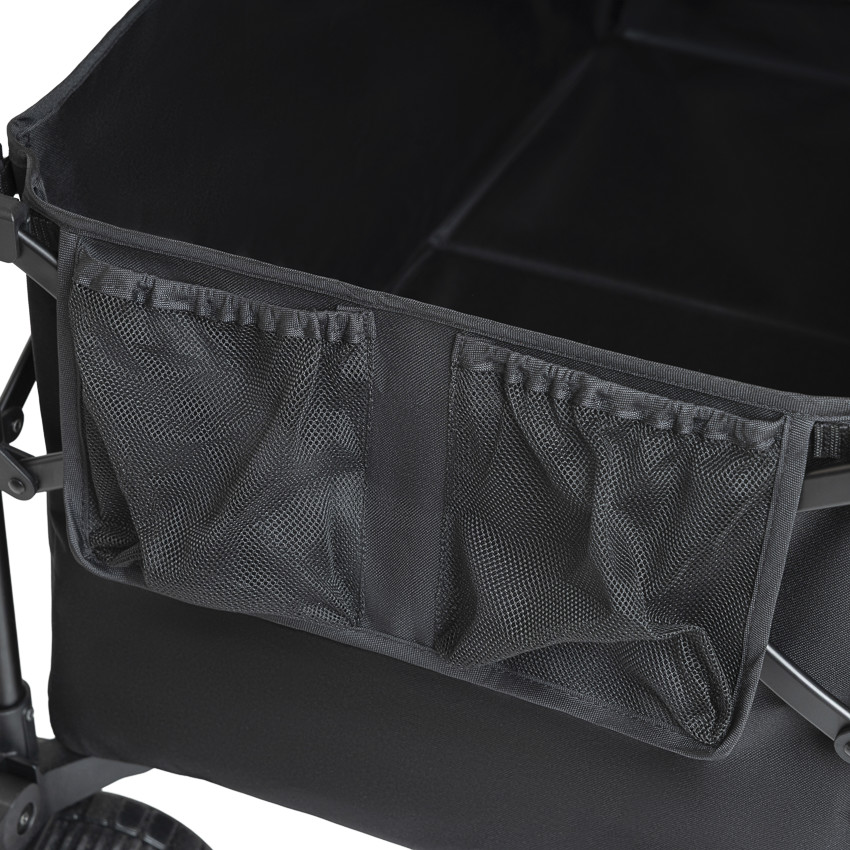 Chariot de transport pliable noir 
