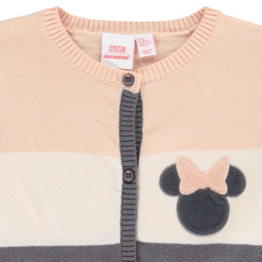 Gilet en tricot avec patch brodé Minnie Disney pour fille Main Gilet en tricot avec patch brodé Minnie Disney pour fille