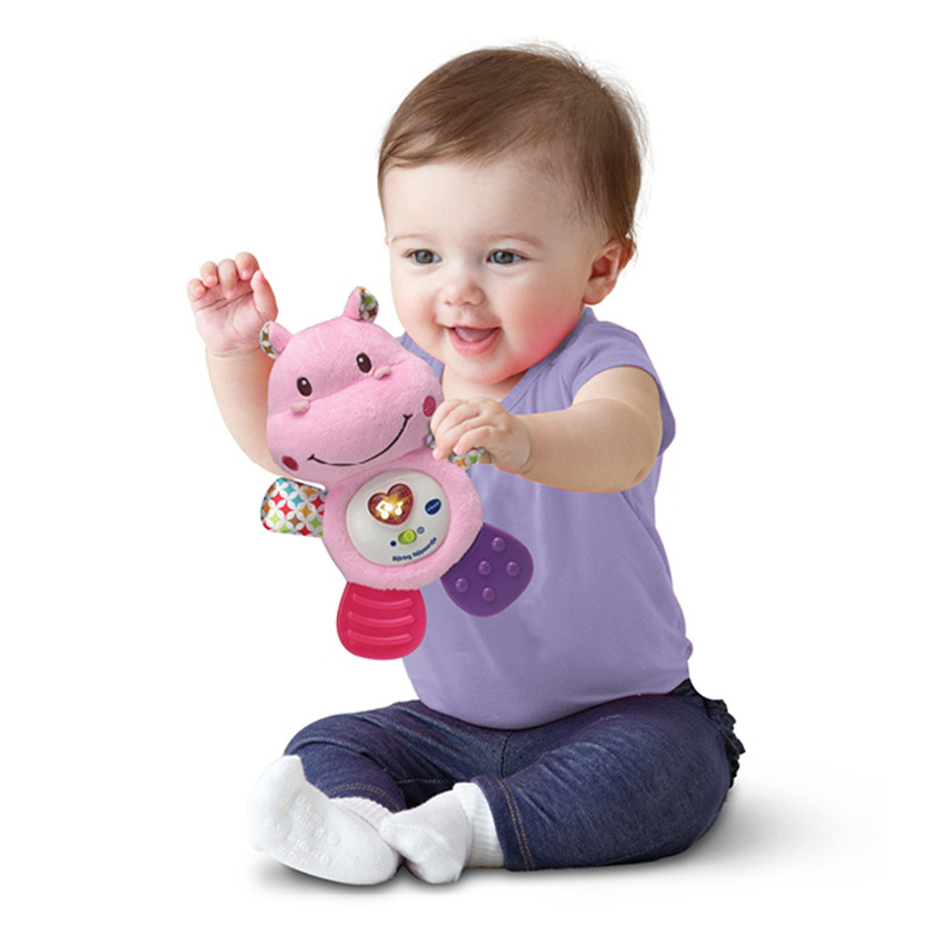 Peluche Croc'Hippo Rose 