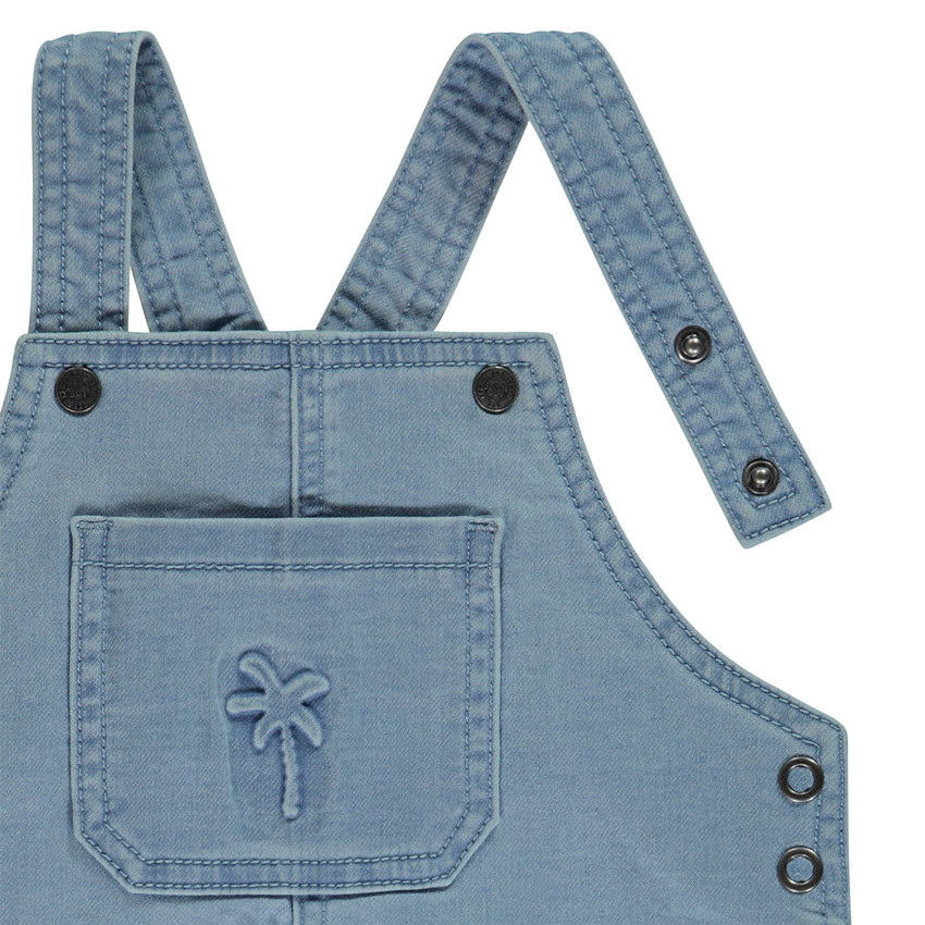 Salopette courte avec palmier en relief pour bébé garçon 