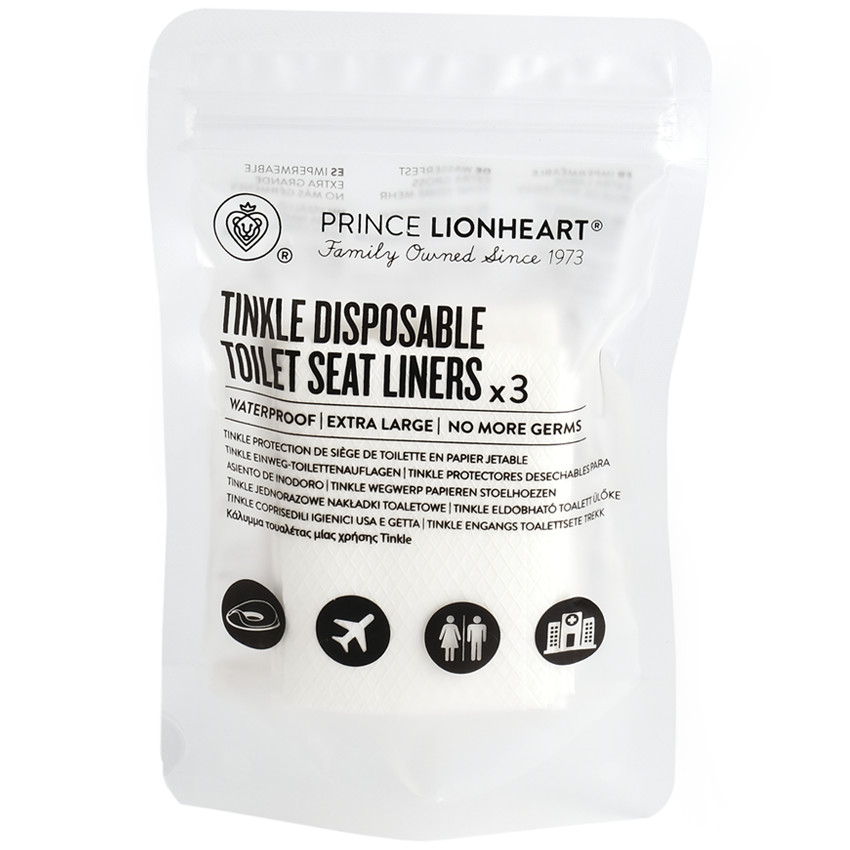 Lot de 3 protections papier jetables pour Tinkle To Go - Blanc (Prince Lionheart) - Image 1
