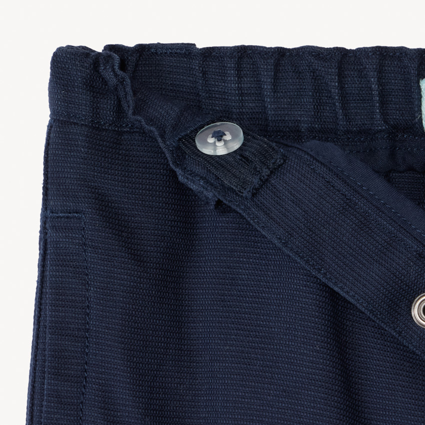 Pantalon en toile armurée unie pour bébé garçon 