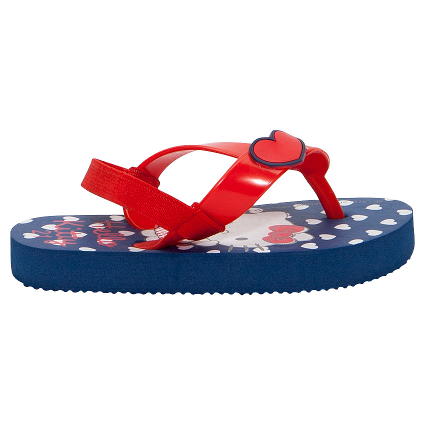 Tongs rouges et bleues Hello Kitty 
