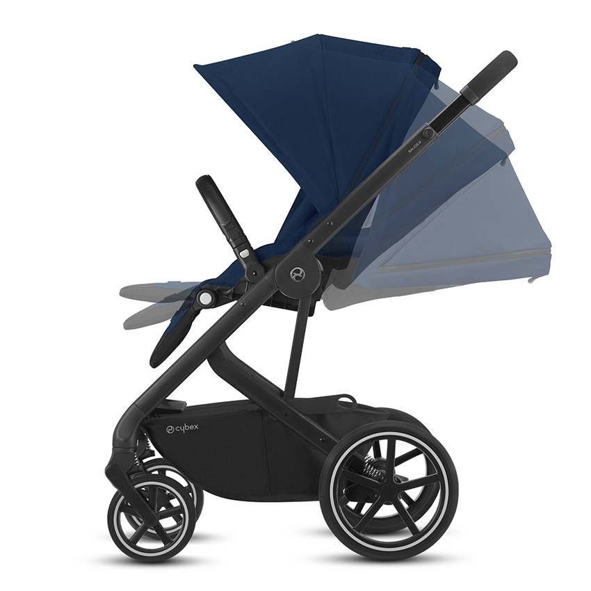 Poussette Balios S Lux châssis silver - Navy Blue 