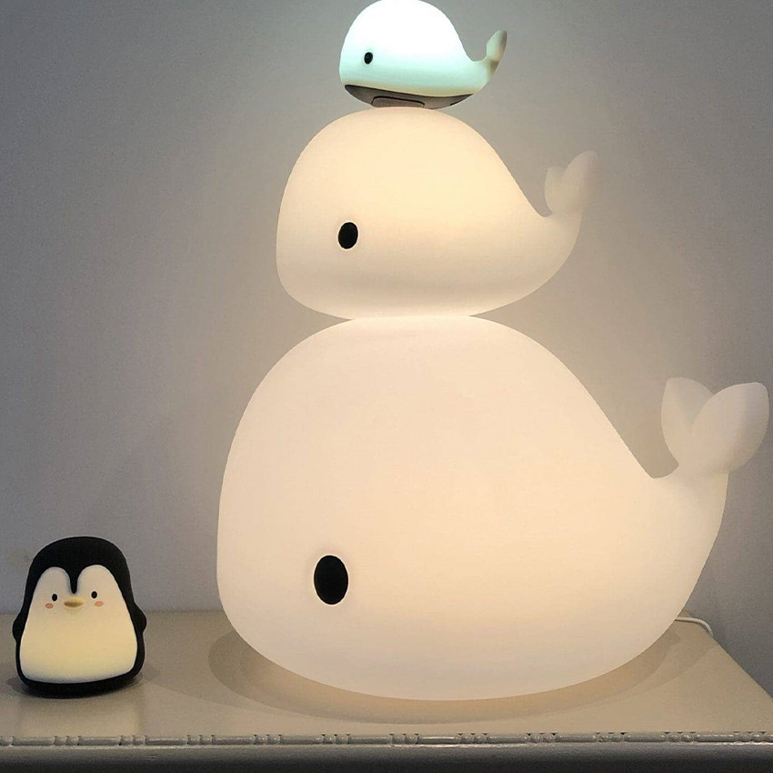 Petite veilleuse LED - Christian la baleine 