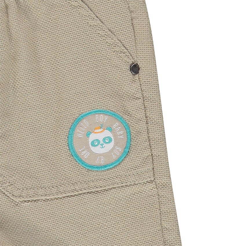 Ensemble avec tee-shirt print lapin et short à poches 