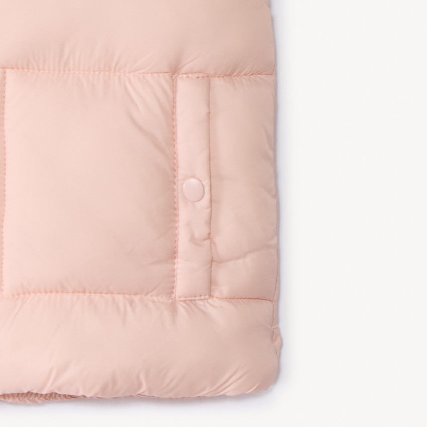 Doudoune sans manches à capuche ludique pour bébé fille 