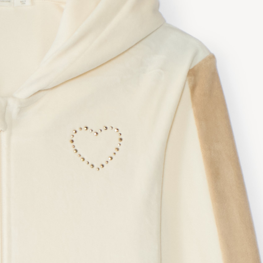 Ensemble de jogging fille en velours 