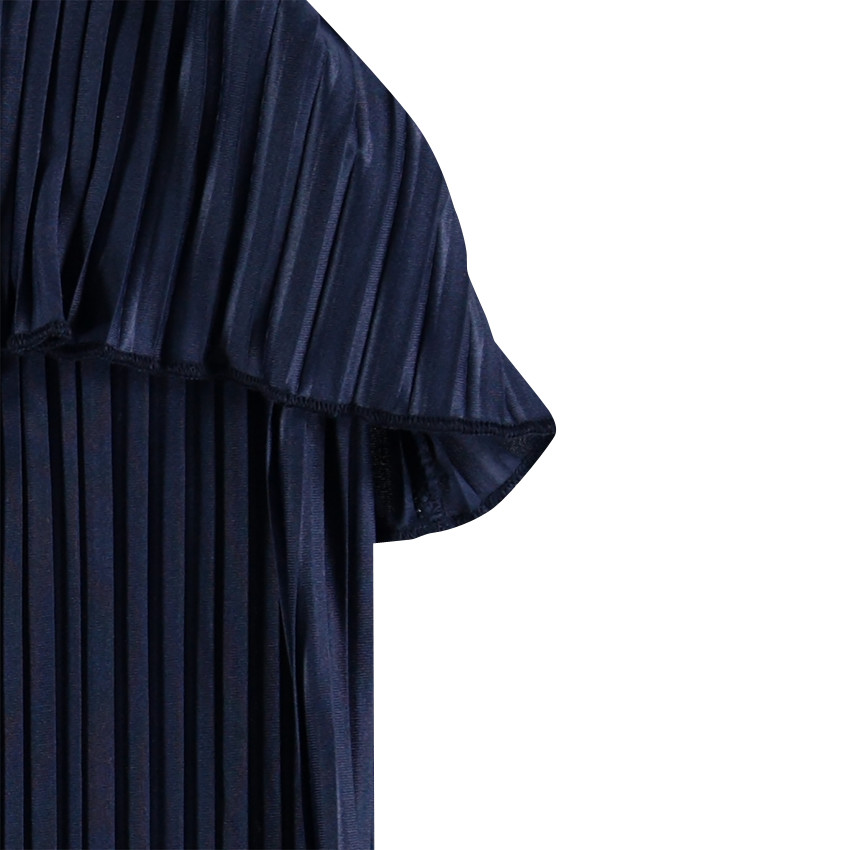 Junior - Robe longue plissée à volant 