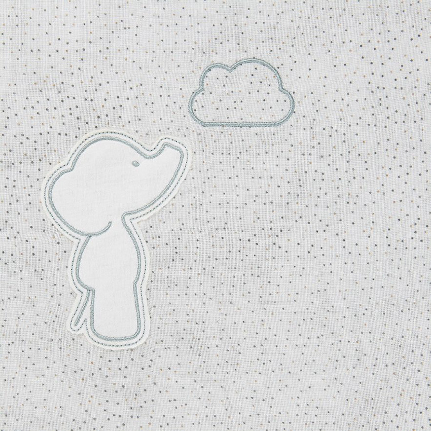 Couverture tricot 100x75 cm Luna & Axel - Vert 