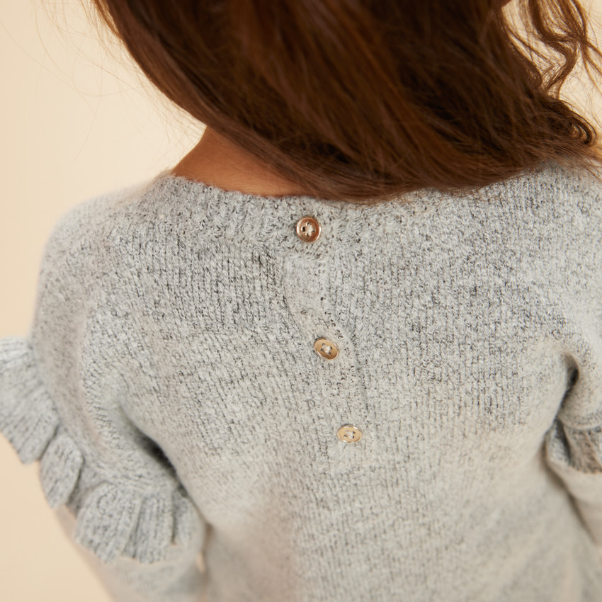 Robe en tricot motif Hedwige Warner pour bébé fille 