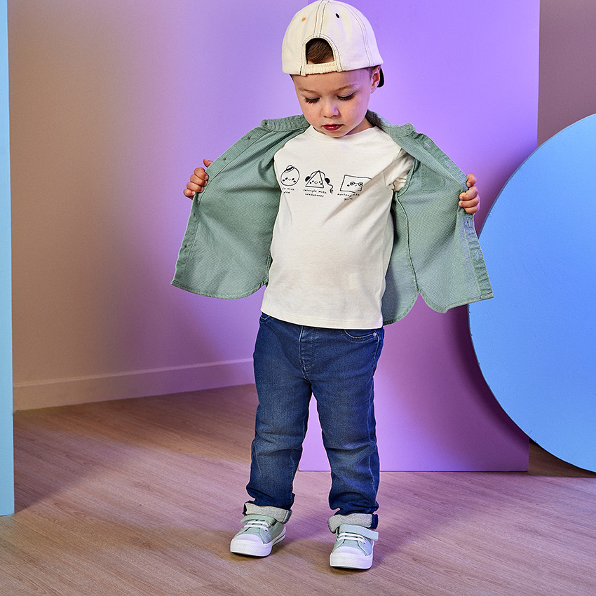 T-shirt manches longues print fantaisie pour bébé garçon 