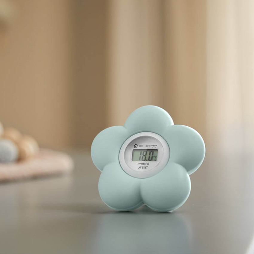 Thermomètre étanche forme fleur - Vert Mint - Mint (Philips Avent) - Image 1