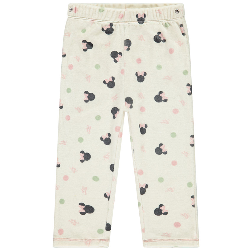 Pyjama 2 pièces Minnie Disney pour bébé fille avec finitions différentes selon l'âge 