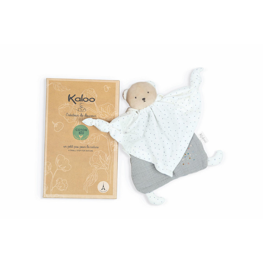 Doudou en coton Ours - Gris  