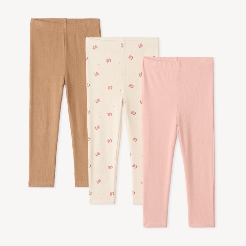 Lot de 3 caleçons bébé fille unis et imprimés fantaisie