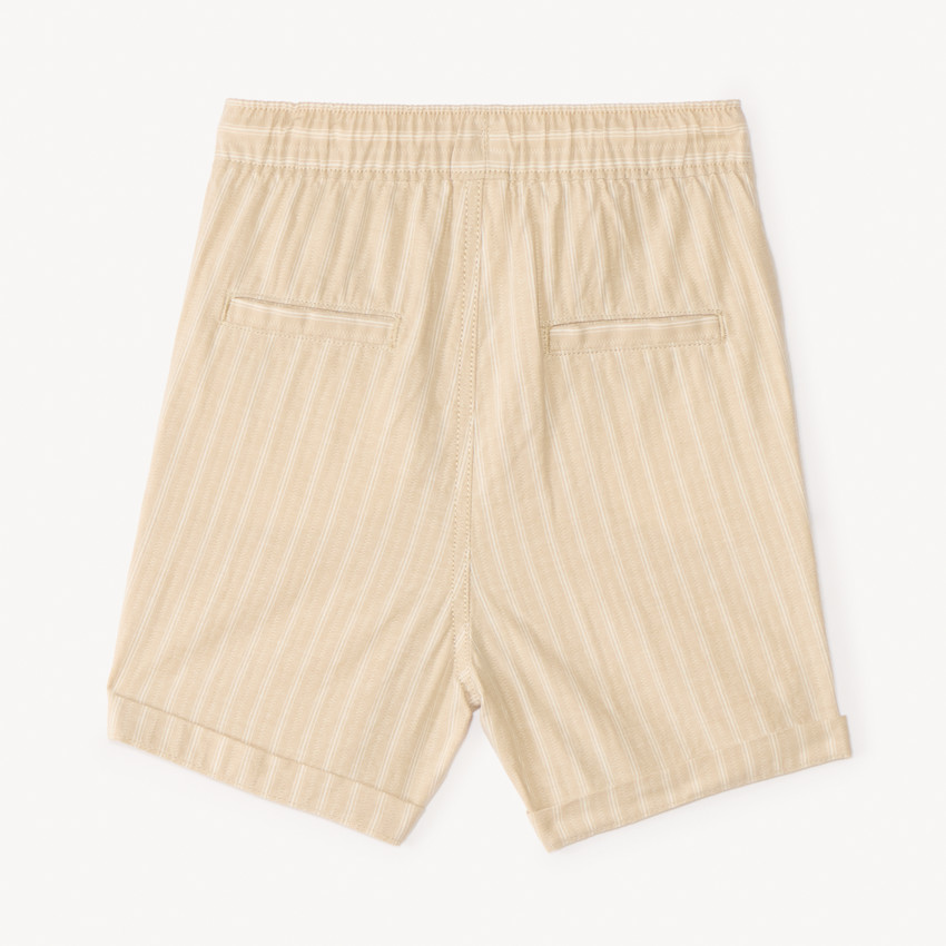 Bermuda en toile à rayures pour bébé garçon 