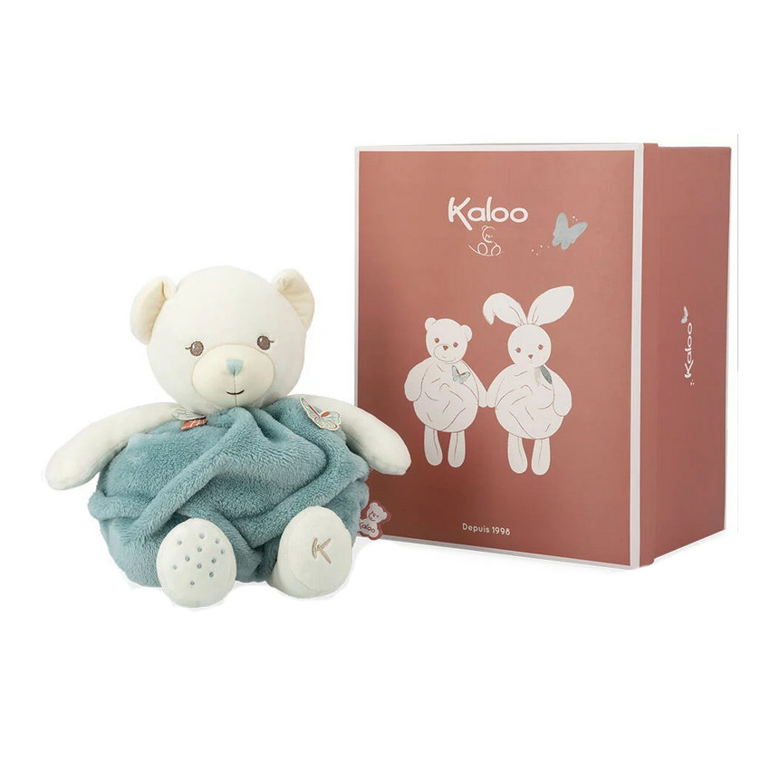 Doudou bulle d'amour ours vert 30 cm 