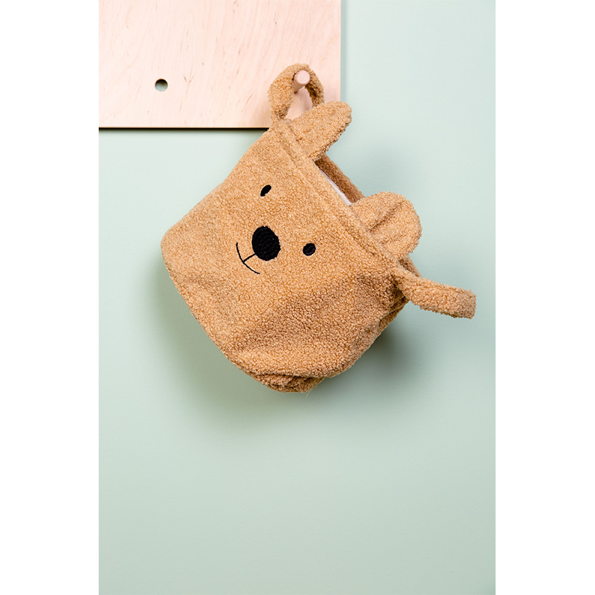 Panier de rangement Teddy 25 x 20 x 20 cm - Beige  