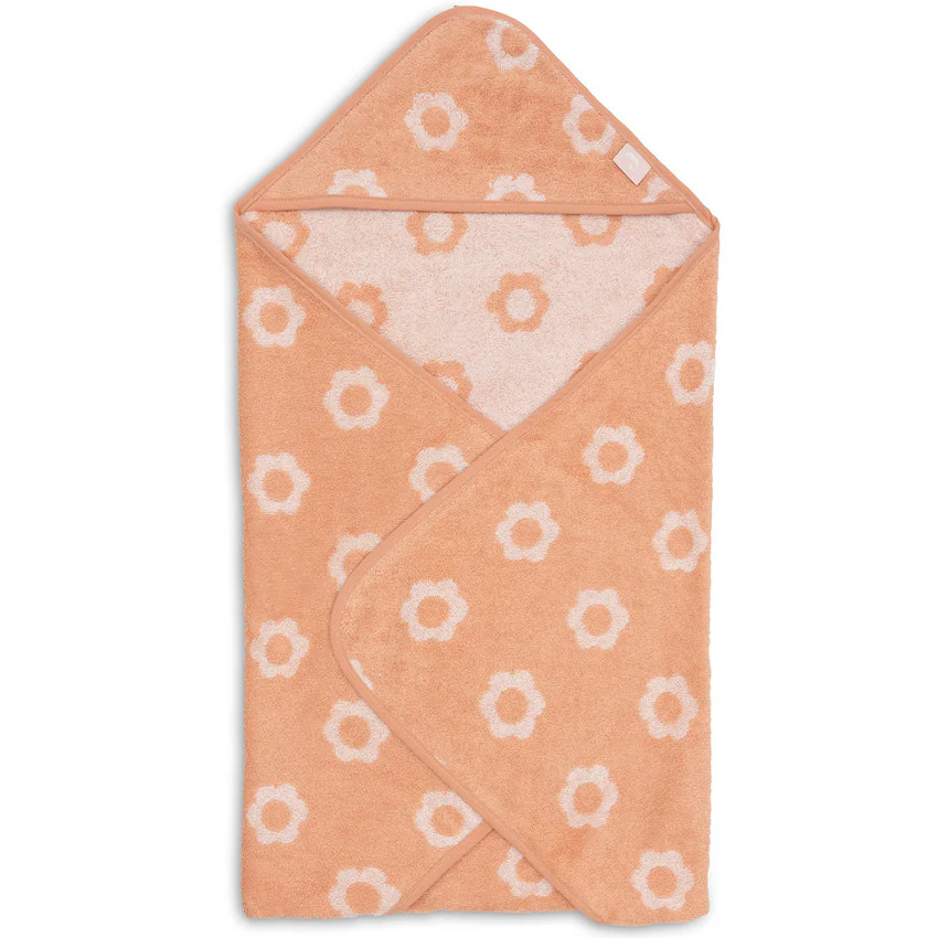 Cape de bain éponge 75x75cm Jacquard Flower