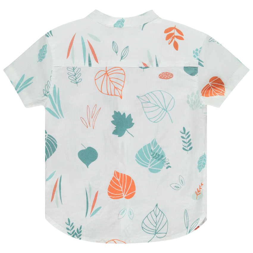 Chemise manches courtes imprimé feuillage pour bébé garçon 