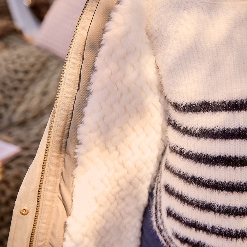 Parka déperlante à capuche effet fourrure pour fille 