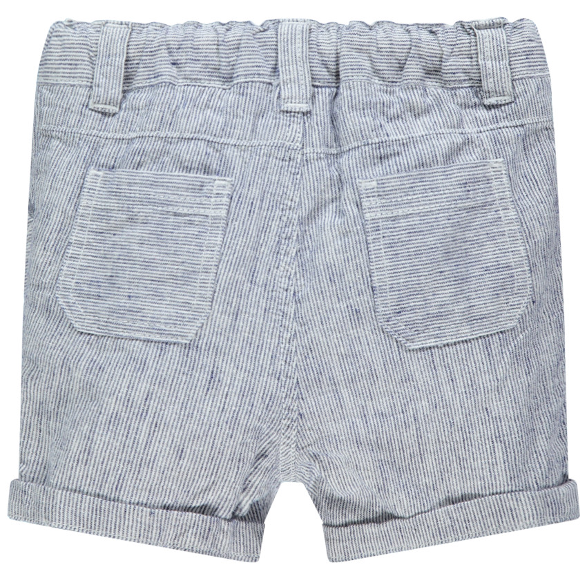 Bermuda à rayures all-over et poches 