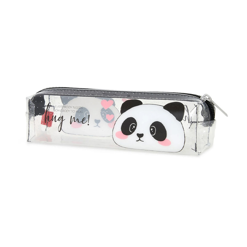 Trousse scolaire transparente Panda 