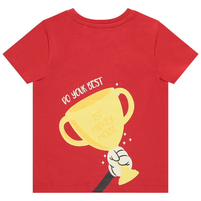 T-shirt manches courtes print Mickey Disney pour garçon 