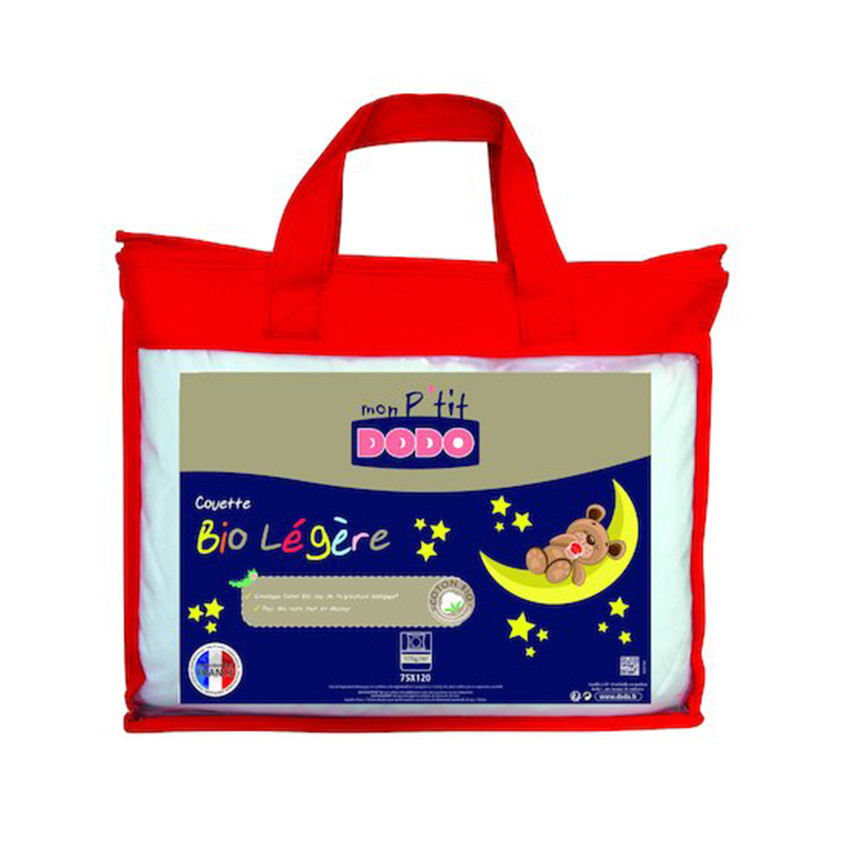 Couette P'tit Dodo Bio 100/140 cm + Oreiller 40/60 cm 