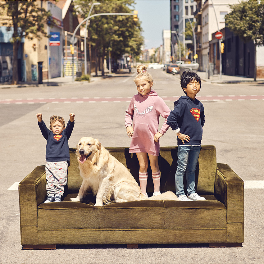 Jogging en molleton imprimé super-héros Warner pour bébé garçon 