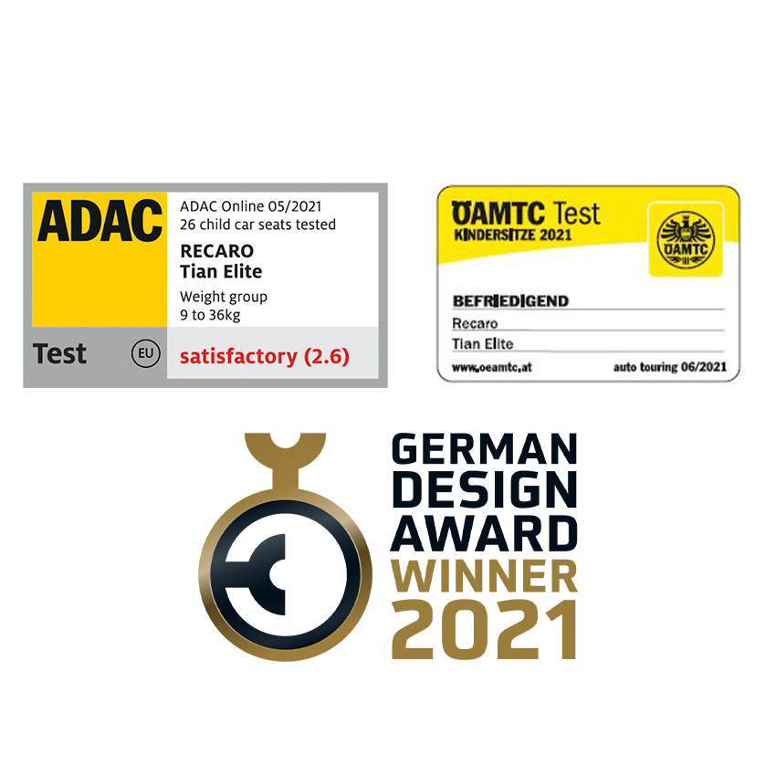 Siège-auto isofix Tian Elite groupe 1/2/3 Mat Black 