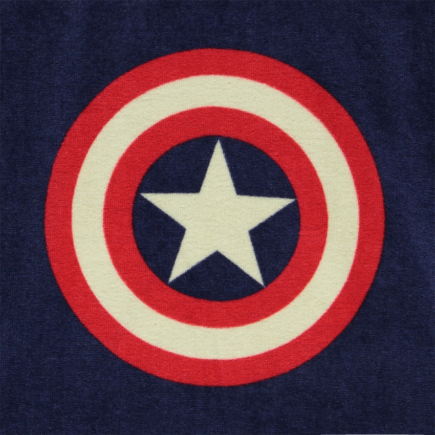 Poncho de bain ludique Captain America Marvel pour garçon 