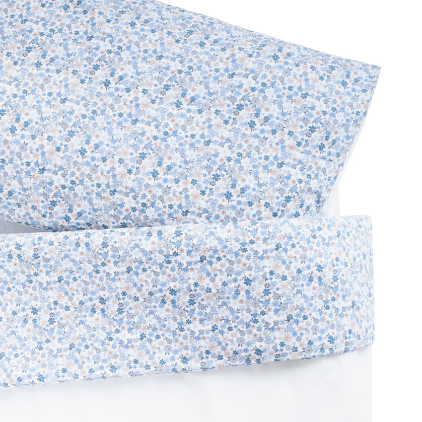 Set de lit housse de couette 100 x 140 cm + taie d'oreiller 60 x 40 cm- Tiny Flowers 