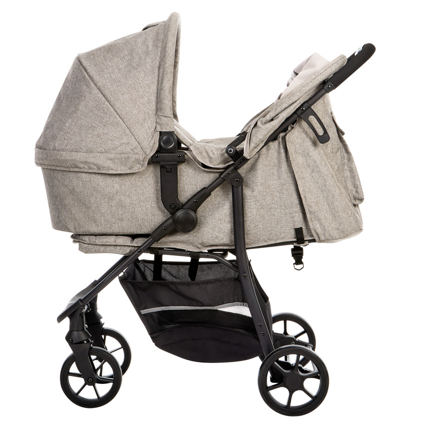 Poussette trio Triade avec siège-auto et nacelle gris - Gris (Babycare) - Image 3