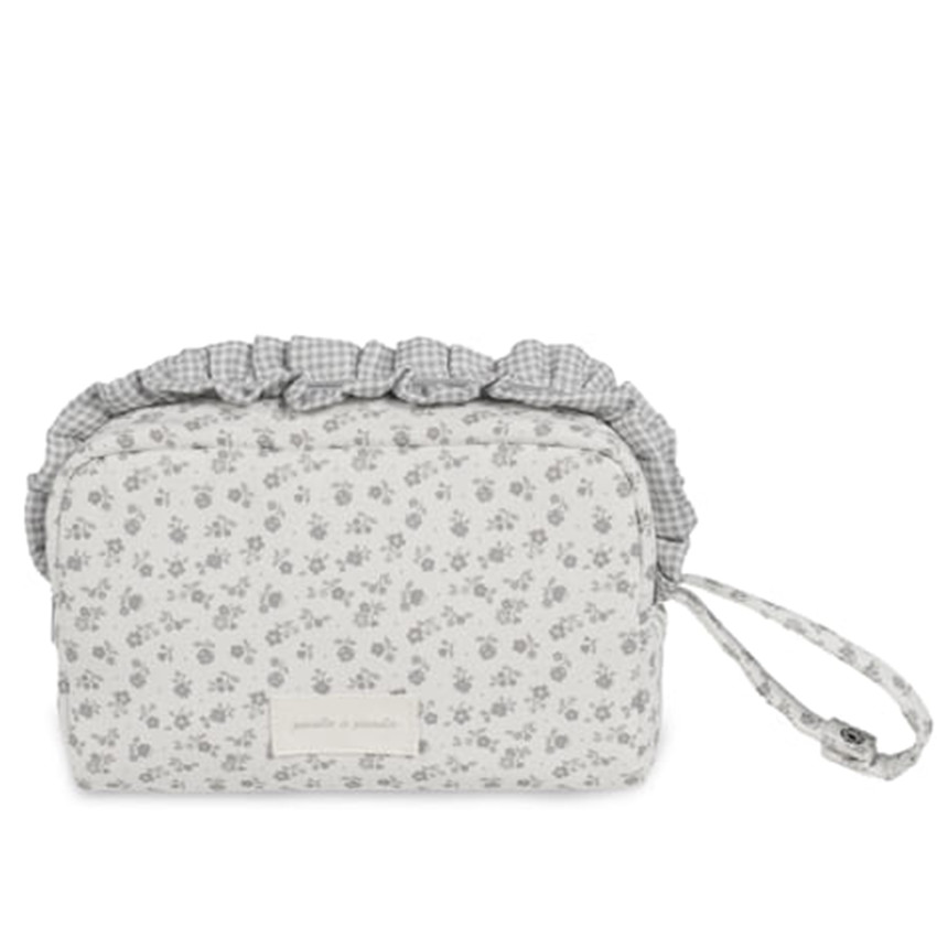Trousse de toilette Little Bloom Fleurs Gris