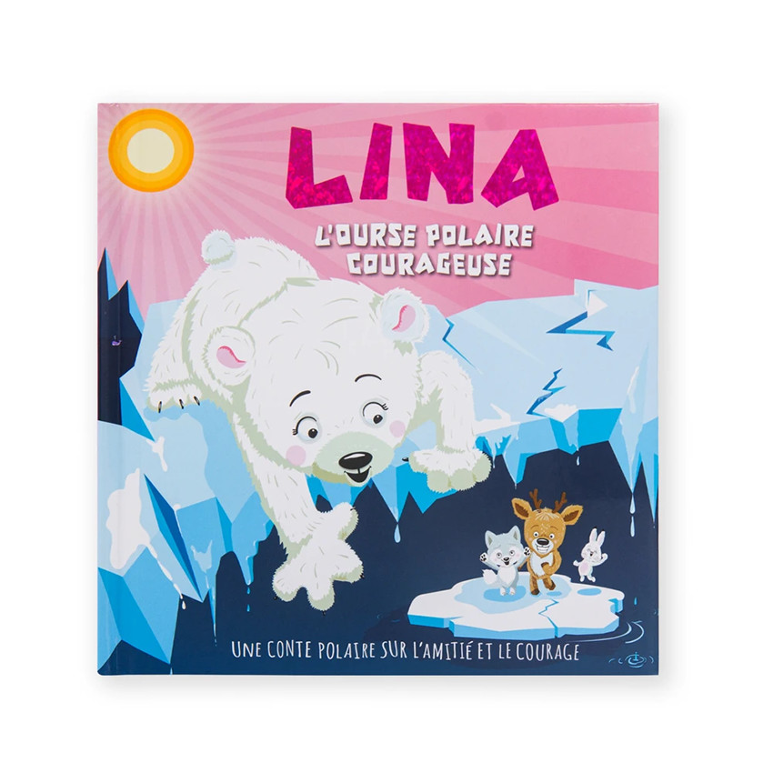 Livre personnalisé Lina l'ourse polaire courageuse