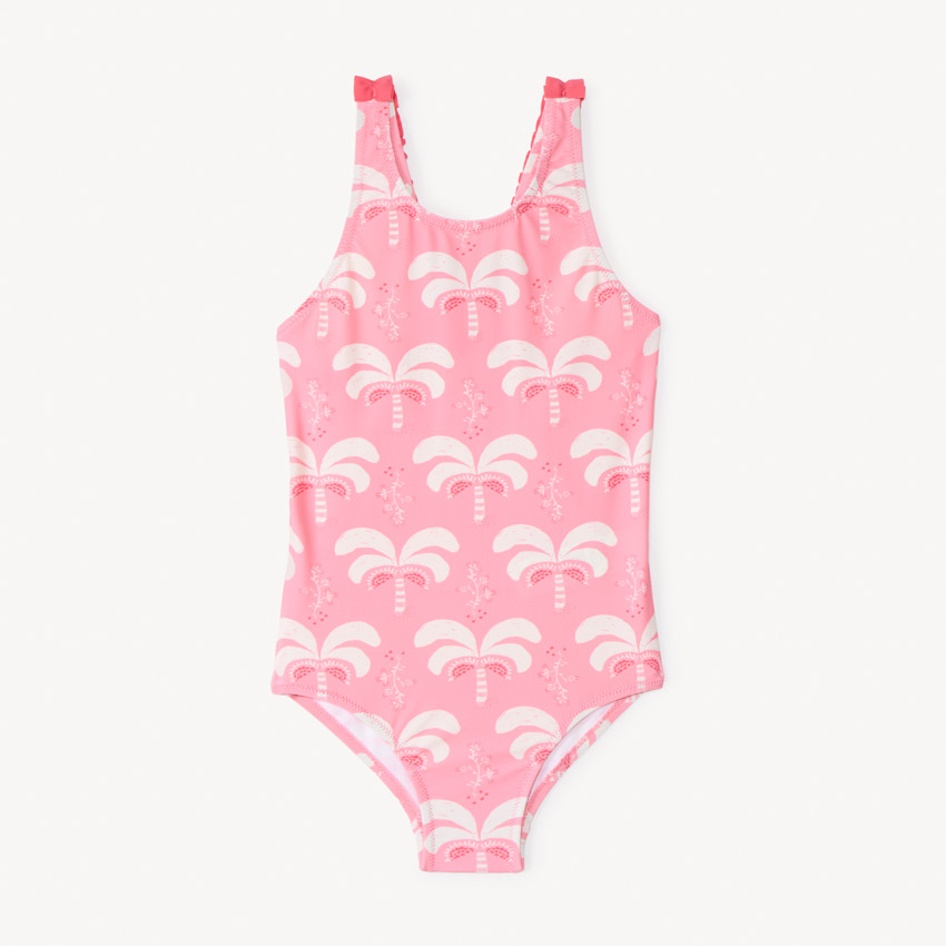 Maillot de bain 1 pièce imprimé palmiers pour fille 