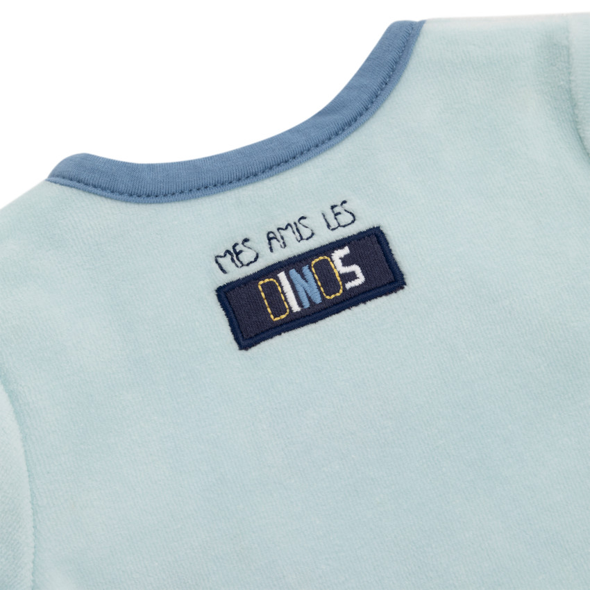 Dors-bien en velours Mes Amis les Dinos pour bébé garçon 