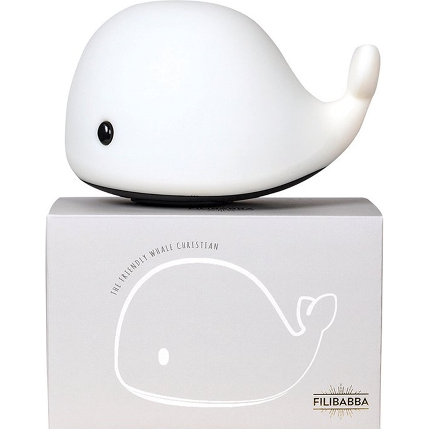 Petite veilleuse LED - Christian la baleine 