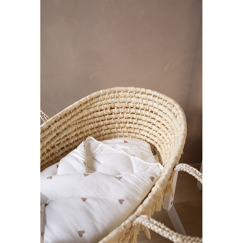 Couverture enveloppante universelle 75 x 75 cm - Coeurs  