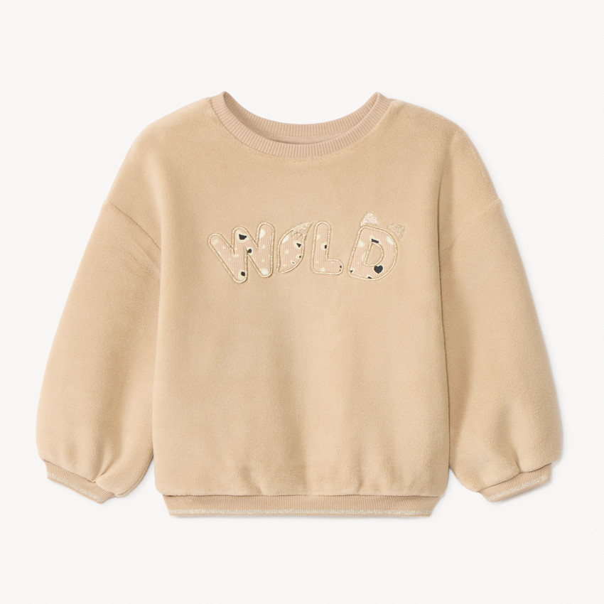 Sweat polaire oversize pour bébé fille 