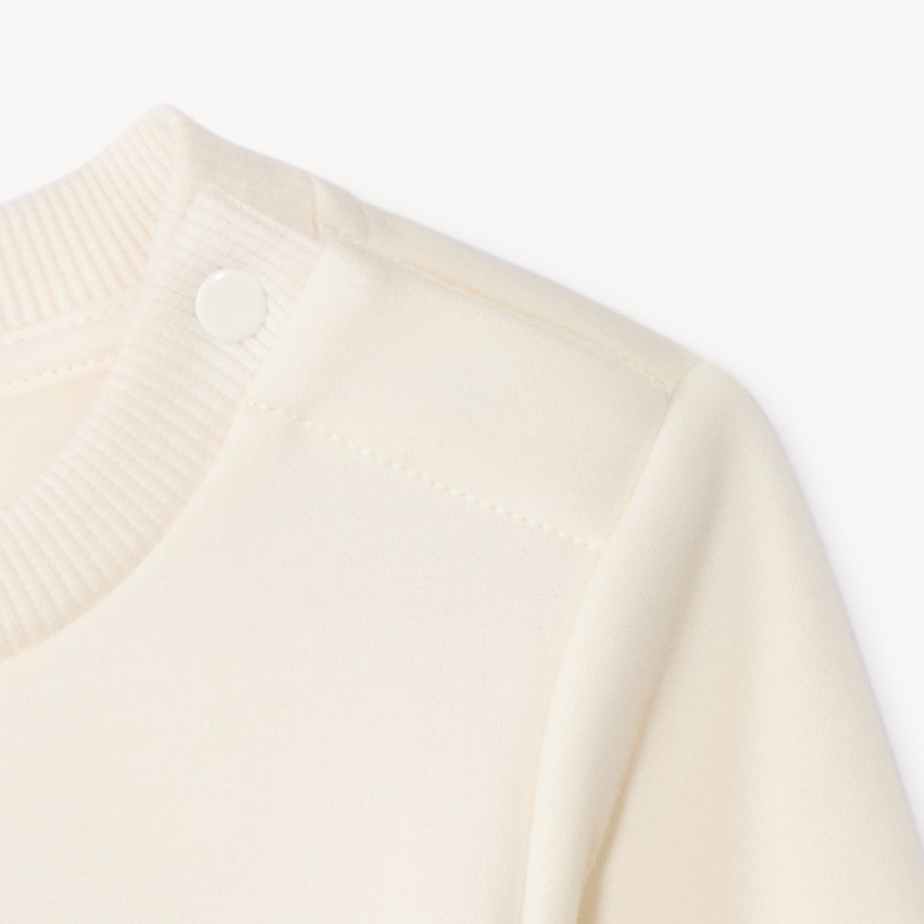 Sweat molleton à patchs bouclettes pour bébé fille 